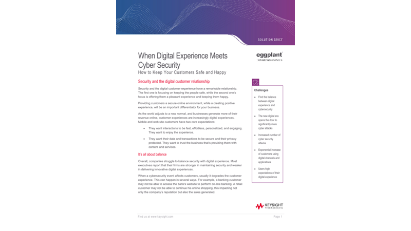 When Digital Experience Meets Cyber Security